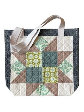 Patchwork Quilted Tote Bag - Multicolor